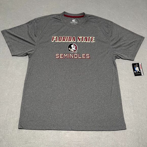NEW Florida State University Seminoles Shirt Mens XL Gray Garnet Colosseum NCAA - Picture 1 of 10